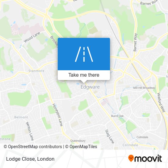 Lodge Close map