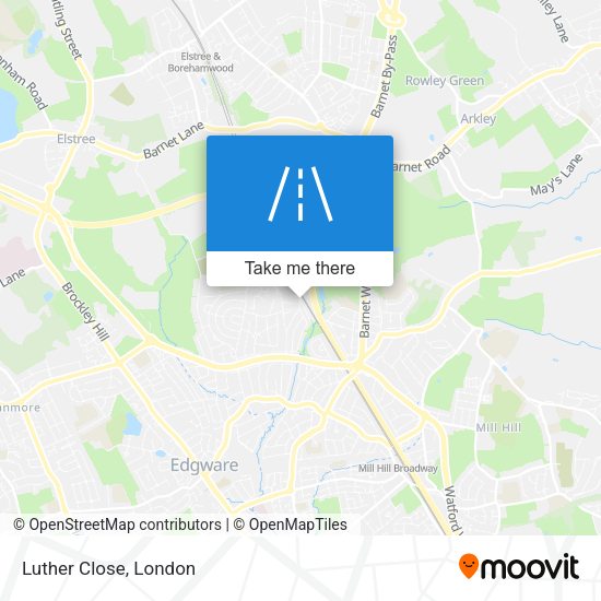 Luther Close map