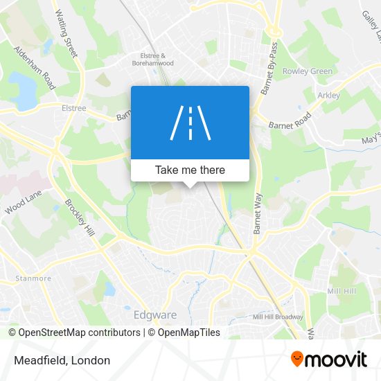 Meadfield map