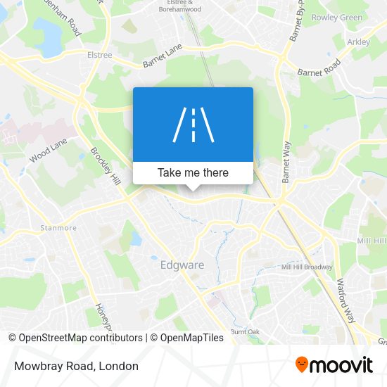Mowbray Road map