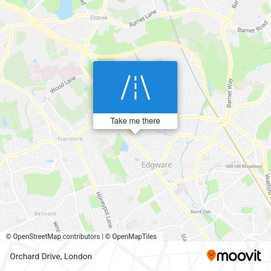 Orchard Drive map