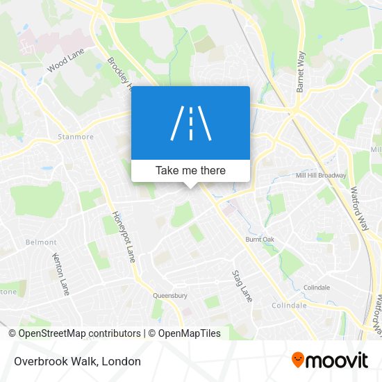 Overbrook Walk map