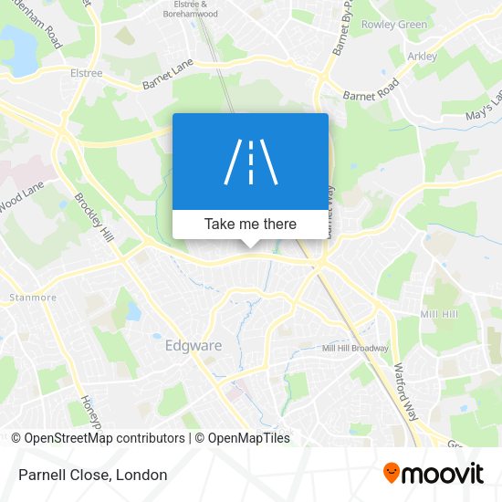 Parnell Close map