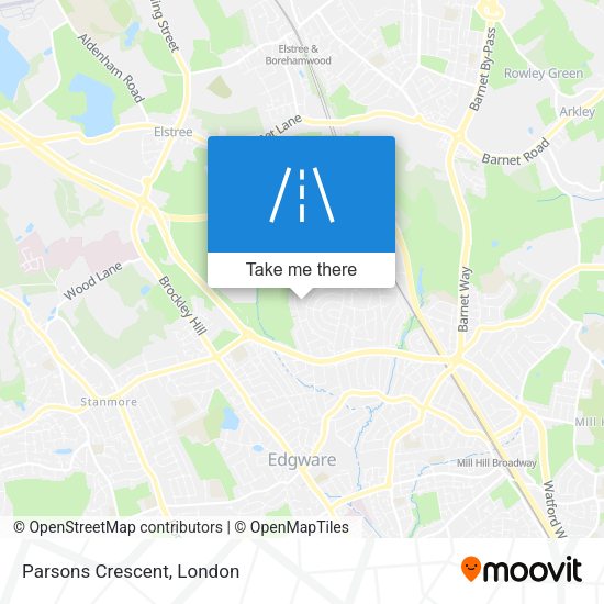 Parsons Crescent map