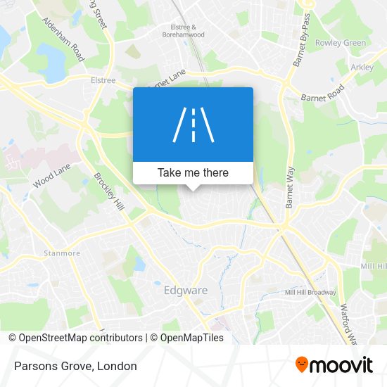 Parsons Grove map