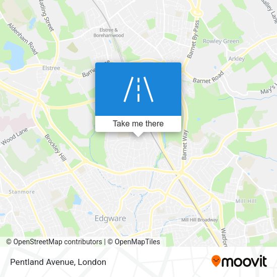 Pentland Avenue map