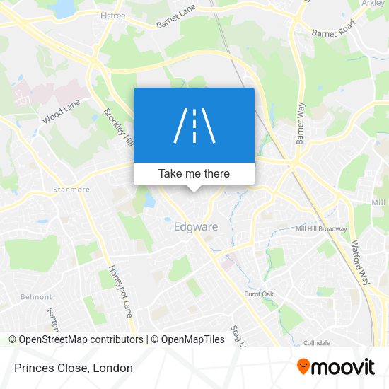 Princes Close map