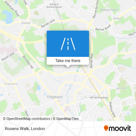 Rosens Walk map