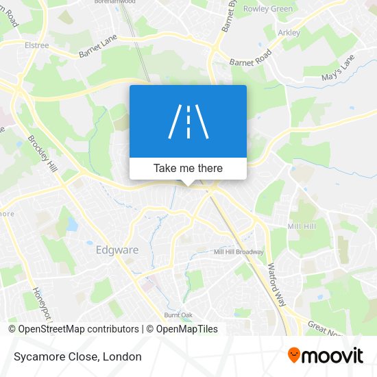 Sycamore Close map