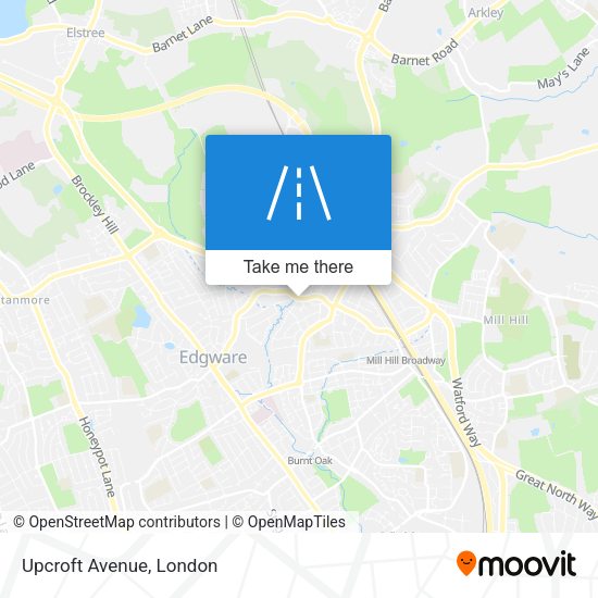 Upcroft Avenue map