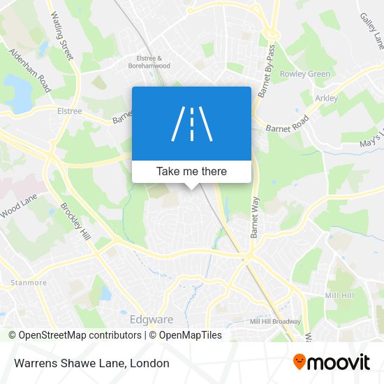 Warrens Shawe Lane map