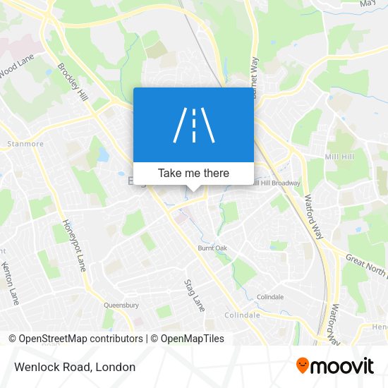 Wenlock Road map