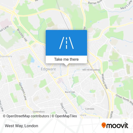 West Way map