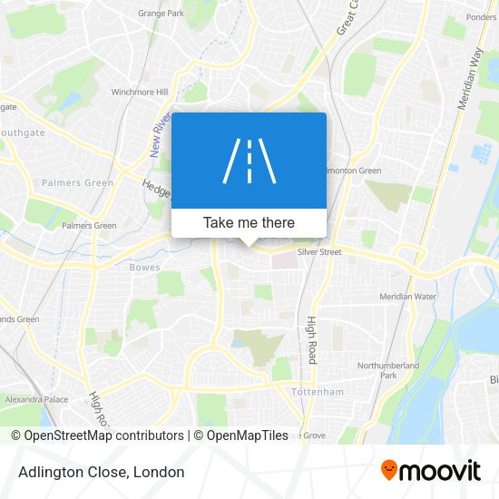 Adlington Close map
