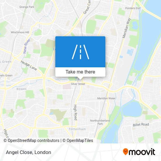 Angel Close map
