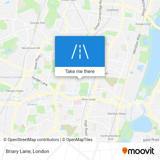 Briary Lane map