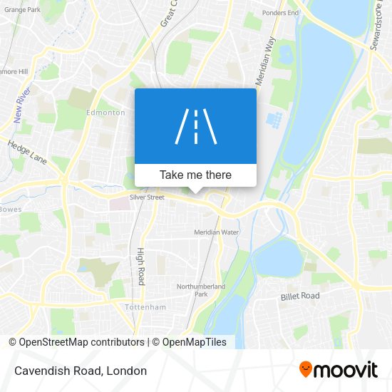 Cavendish Road map