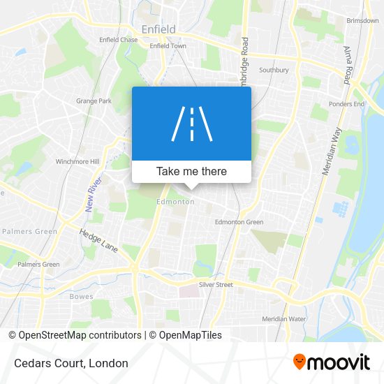 Cedars Court map