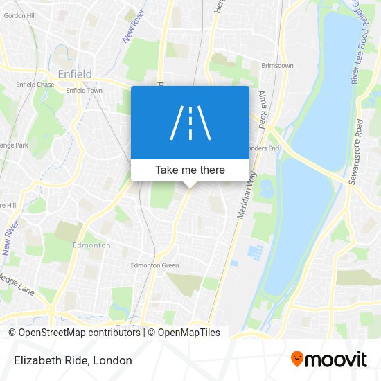 Elizabeth Ride map