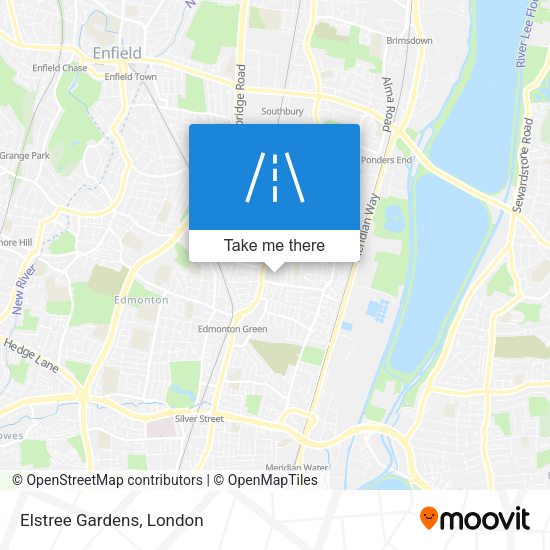 Elstree Gardens map