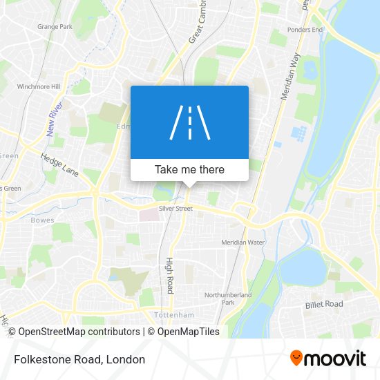 Folkestone Road map