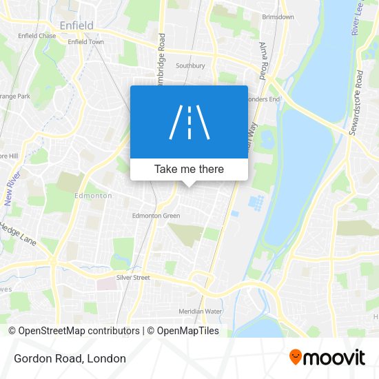 Gordon Road map
