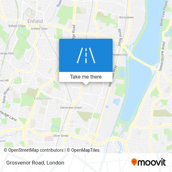 Grosvenor Road map