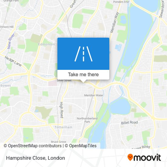 Hampshire Close map