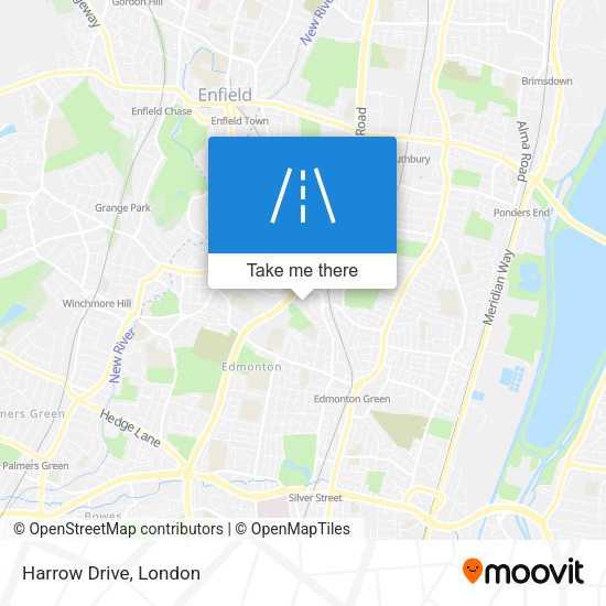 Harrow Drive map