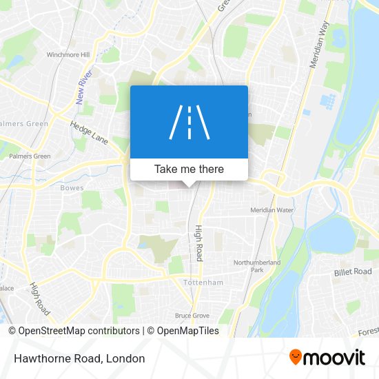 Hawthorne Road map