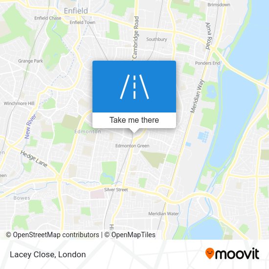 Lacey Close map