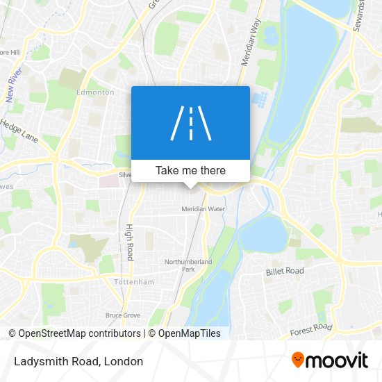 Ladysmith Road map
