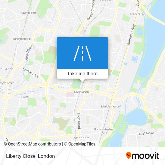 Liberty Close map