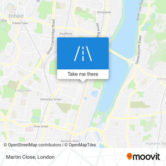 Martin Close map