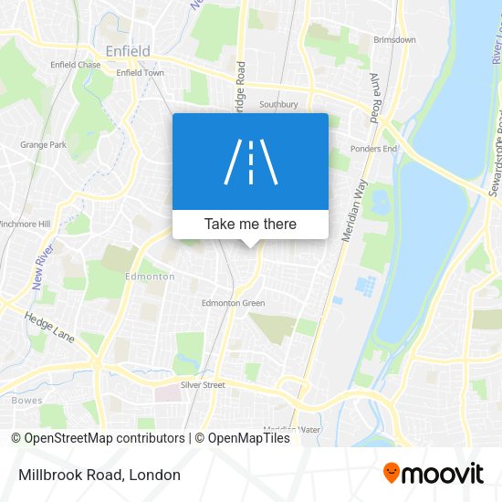 Millbrook Road map