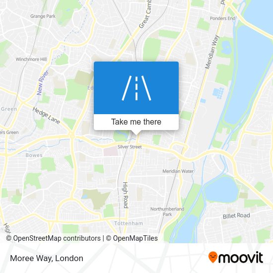 Moree Way map