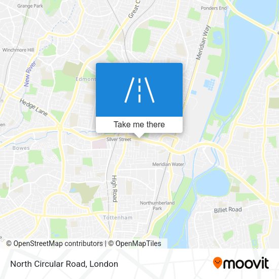 North Circular Road map