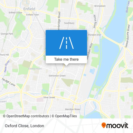 Oxford Close map