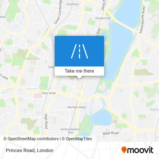 Princes Road map