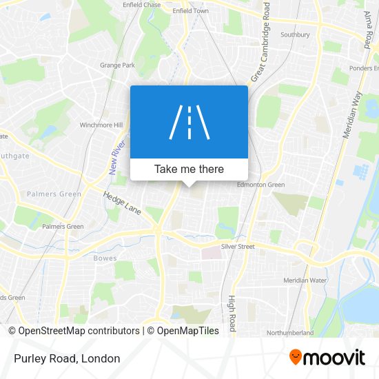 Purley Road map