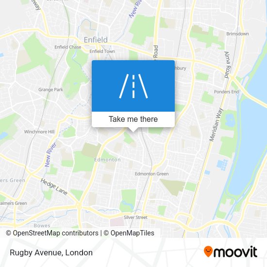 Rugby Avenue map