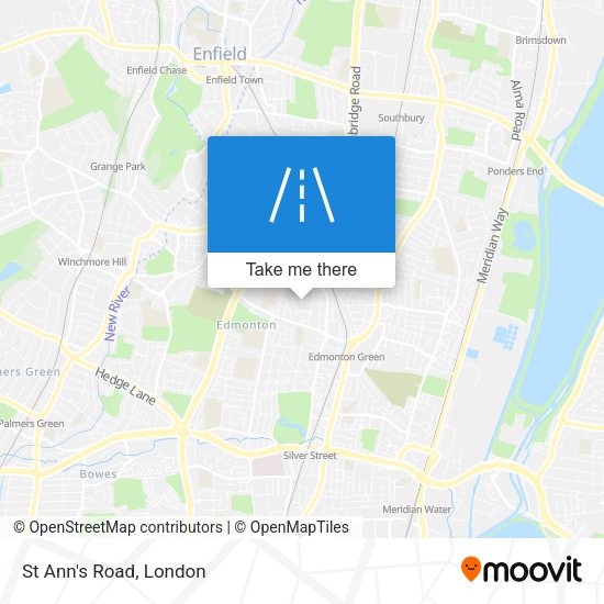 St Ann's Road map