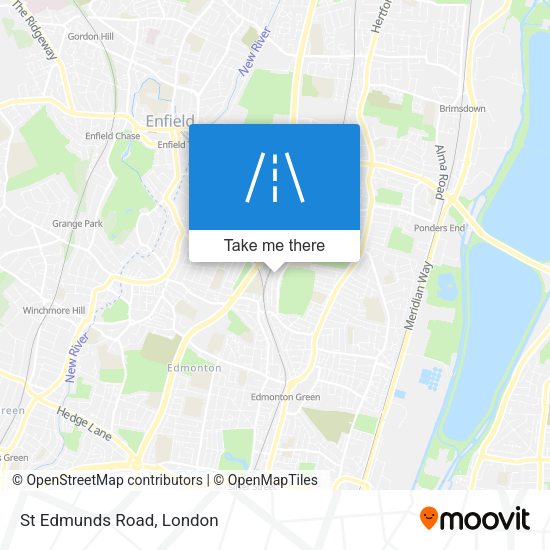 St Edmunds Road map