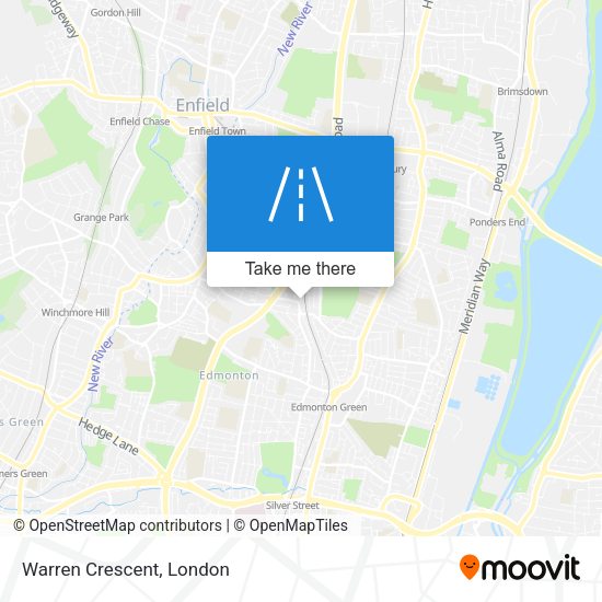 Warren Crescent map