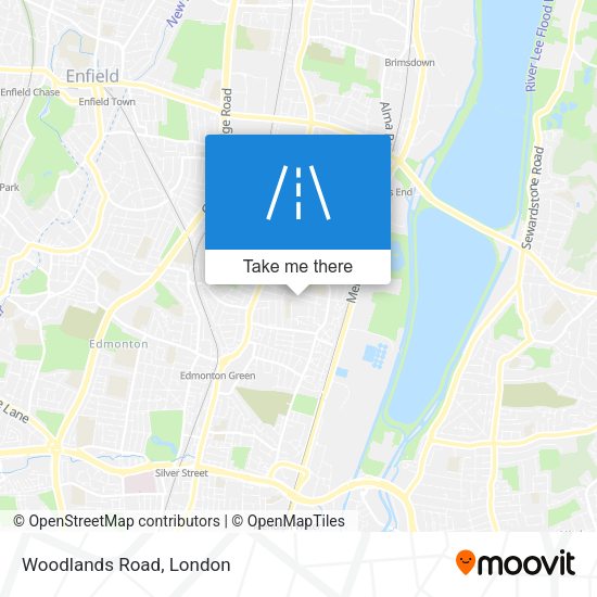 Woodlands Road map