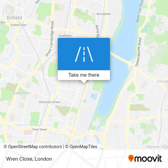 Wren Close map