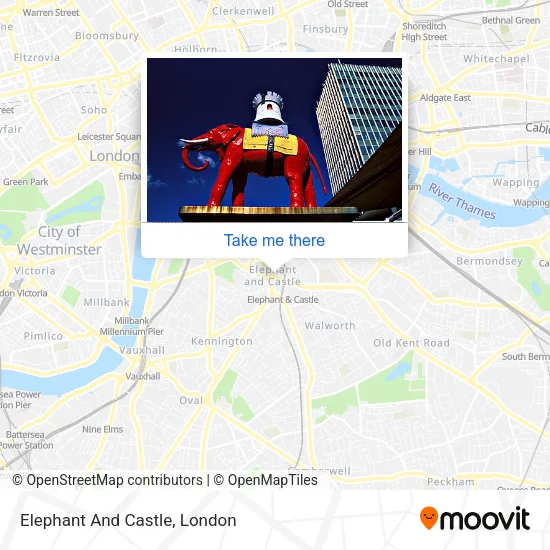 Elephant And Castle map