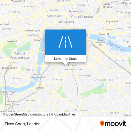 Fives Court map