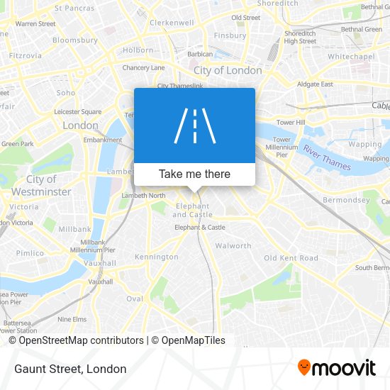 Gaunt Street map