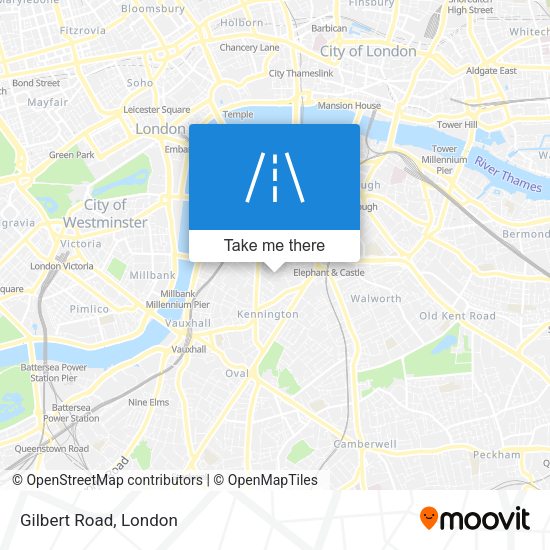 Gilbert Road map